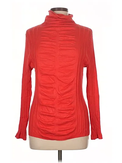 Pre-owned New Directions Turtleneck Sweater In Red