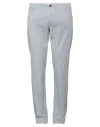 New England Man Pants Light Grey Size 38 Cotton, Elastane In Grey