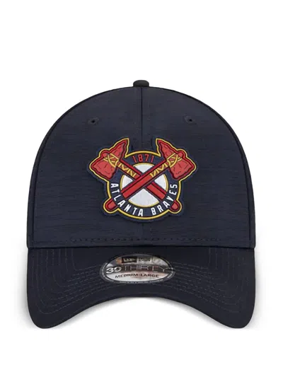 New Era 39thirty Atlanta Braves Clubhouse Flex Fit Cap In Blue
