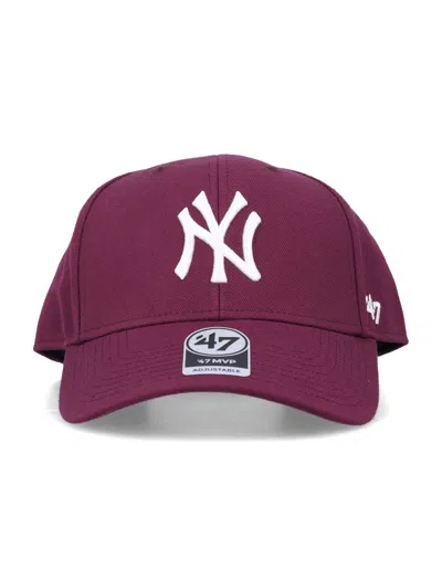 New Era '47 Mvp New York Yankees Snapback Hat In Burgundy