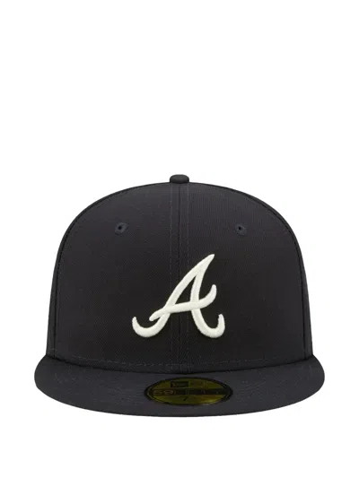 New Era 59fifty Atlanta Braves Cap In Black