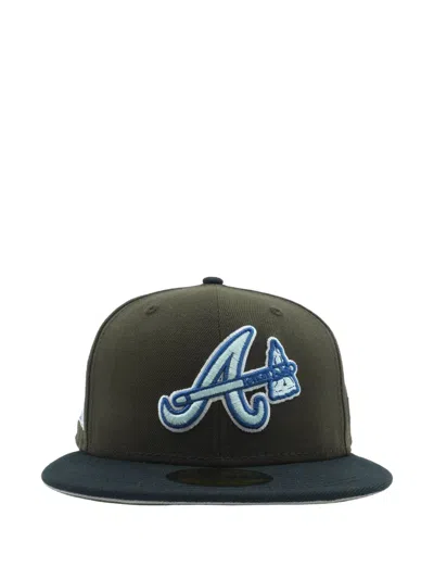 New Era 59fifty Atlanta Braves Cap In Black