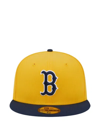 New Era 59fifty Boston Red Sox Cap In Yellow