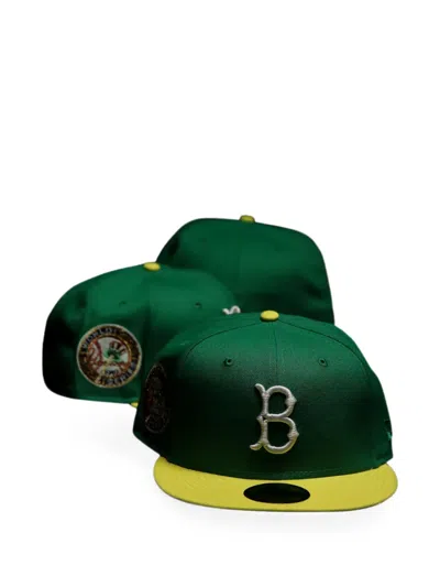 New Era 59fifty Brooklyn Dodgers Cap In Green