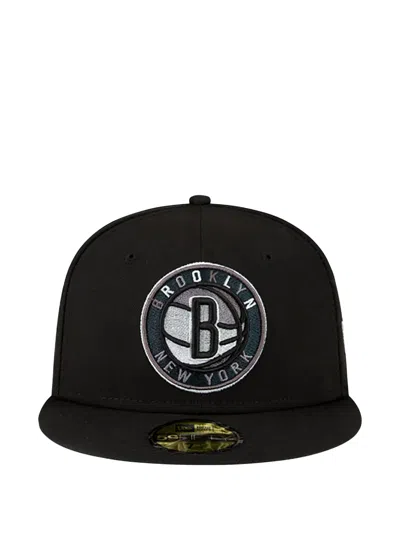 New Era 59fifty Brooklyn Nets Cap In Black