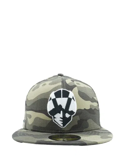 New Era 59fifty Camouflage-print Cap In Green