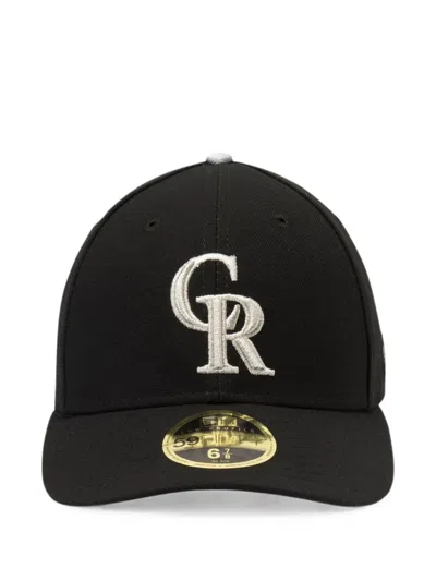 New Era 59fifty Colorado Rockies Baseball Cap In Black