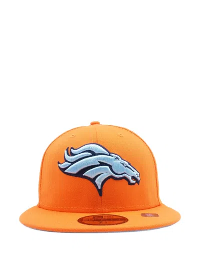 New Era 59fifty Denver Broncos Cap In Orange