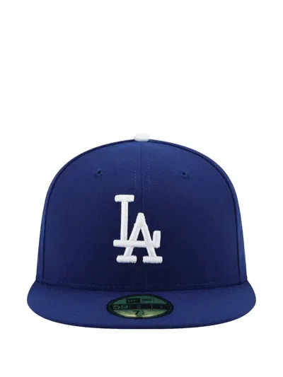 New Era 59fifty Dodgers La On Field Cap In Blue