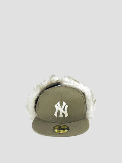 New Era 59fifty Fitted Dogear Yankees Cap In Beige/khaki
