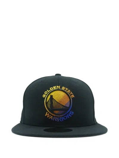 New Era 59fifty Golden State Warriors Color Dim Fitted Cap In Black