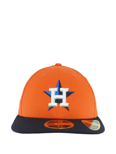 New Era 59fifty Houston Astros 2017 Low Profile Authentic Fitted Cap In Orange