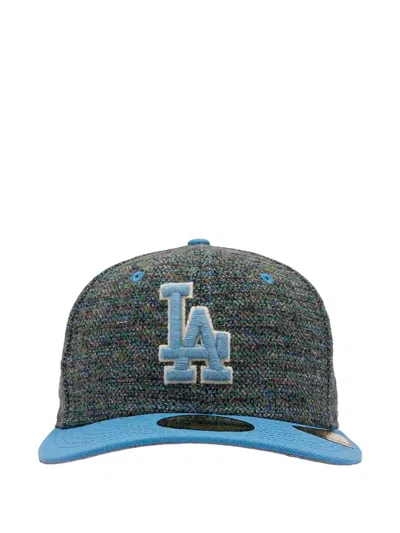 New Era 59fifty La Dodgers Tweed-effect Fitted Cap In Gray