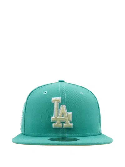 New Era 59fifty Los Angeles Dodgers 100th Anniversary Fitted Cap In Green