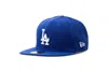 New Era Mens Blue 59fifty La Dodgers Brand-embroidered Woven Baseball Cap In Blue