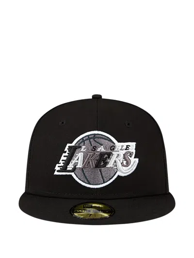 New Era 59fifty Los Angeles Lakers Fitted Cap In Black