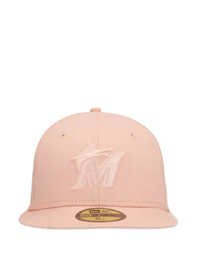 New Era 59fifty Miami Marlins Baseball Cap In Pink