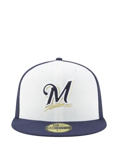 New Era 59fifty Milwaukee Brewers Diamond Era Fitted Cap In Blue