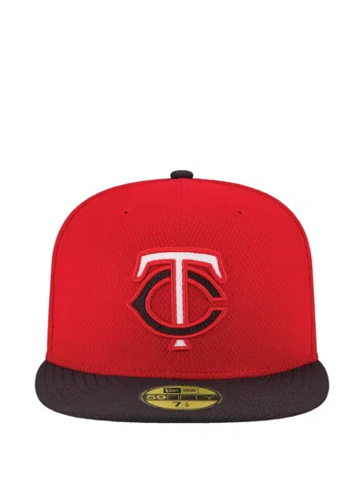 New Era 59fifty Minnesota Twins Diamond Era Fitted Cap In Red