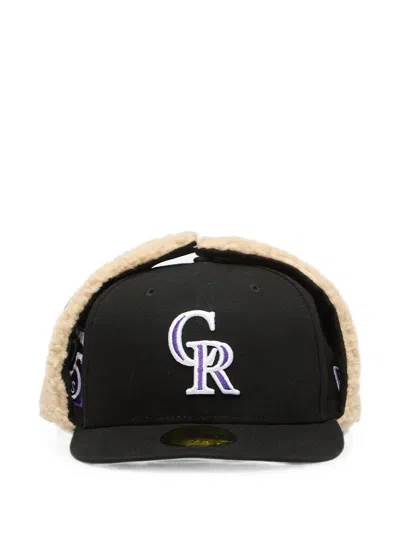New Era 59fifty Mlb Colorado Rockies Cap In Black