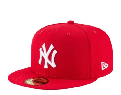 New Era 59fifty New York Yankees Cap In Red