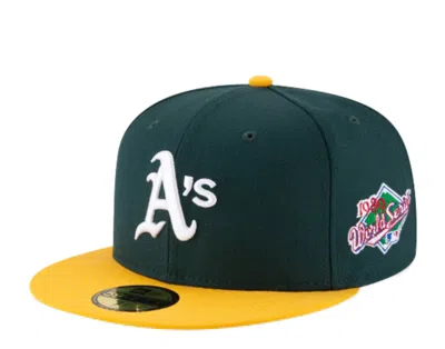 Pre-owned New Era 59fifty Mlb Oakland Athletics 1989 World Series Fitted Hat 11941900 In Green