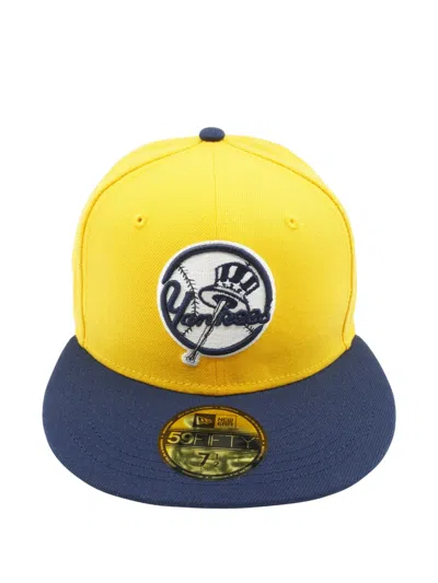 New Era 59fifty New York Yankees Two-tone Baseball Cap In Yellow