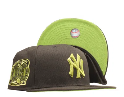 New Era 59fifty Ny Yankees 2000 Subway Series Blk Fitted Apple Green Undervisor In Black