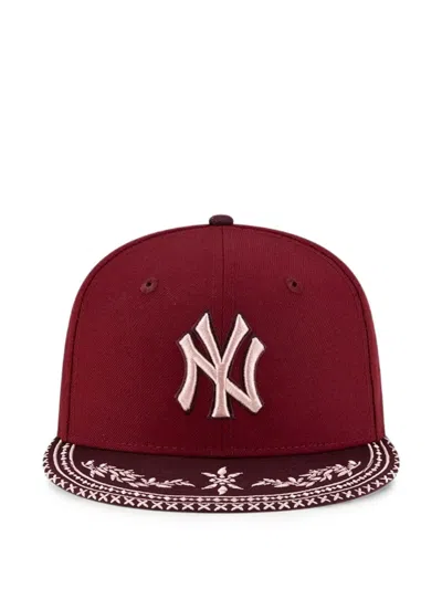 New Era 59fifty Ny Yankees Cap In Burgundy