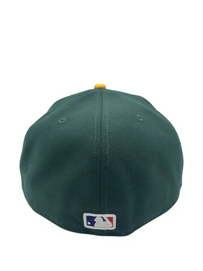 New Era 59fifty Oakland Athletics Patchwork Paisley Fitted Cap In Green