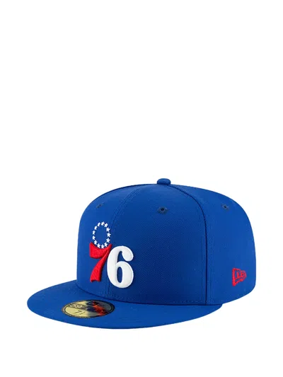 New Era 59fifty Philadelphia 76ers Basic Fitted Cap In Blue