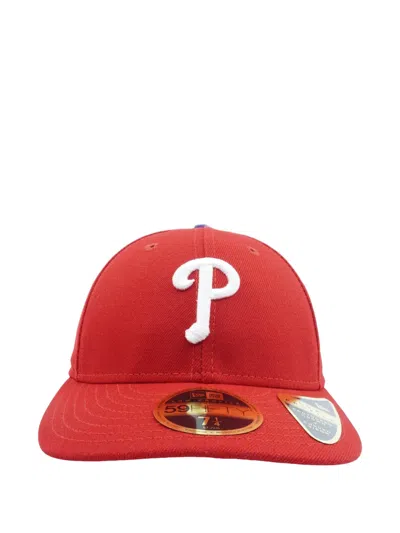 New Era 59fifty Philadelphia Phillies Fitted Cap In Red