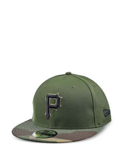New Era 59fifty Pittsburgh Pirates Fitted Cap In Green