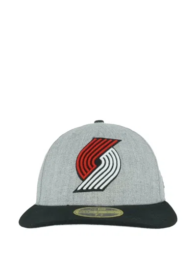 New Era 59fifty Portland Trail Blazers Fitted Cap In Gray