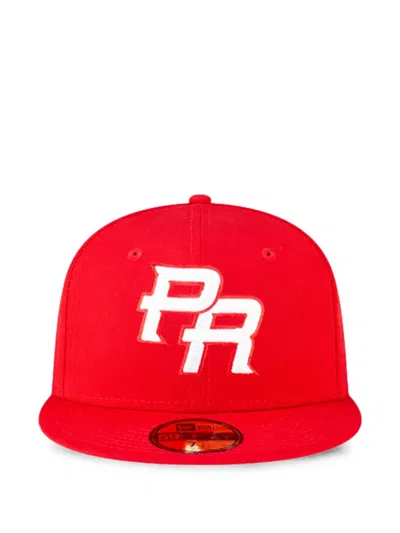 New Era 59fifty Puerto Rico Fitted Baseball Cap In Red