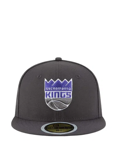 New Era 59fifty Sacramento Kings Fitted Cap In Gray