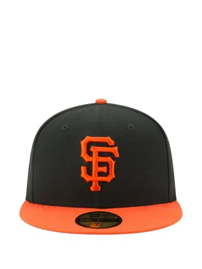New Era 59fifty San Francisco Giants Embroidered-logo Cap In Black
