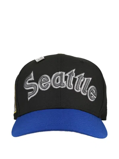 New Era 59fifty Seattle Mariners Fitted Basseball Cap In Black