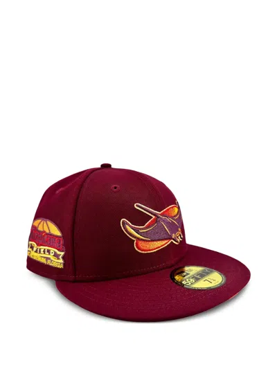 New Era 59fifty Tampa Bay Devil Rays Cap In Red