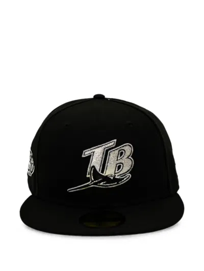 New Era 59fifty Tampa Bay Rays Baseball Cap In Black