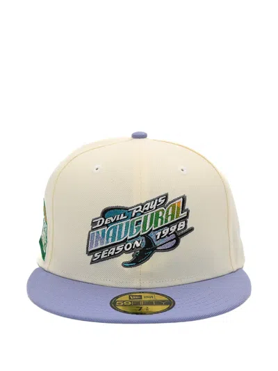 New Era 59fifty Tampa Bay Rays Baseball Hat In White