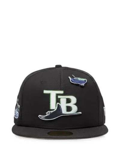 New Era 59fifty Tampa Bay Rays Cap In Black