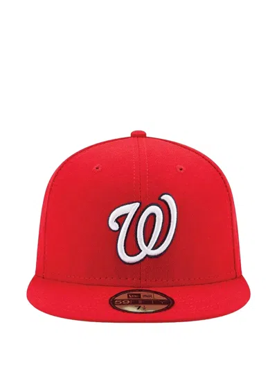 New Era Washington Nationals  Nationals 59fifty Authentic Cap In Navy/red
