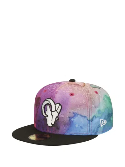 New Era 59fifty Watercolor-effect Cap In Multi