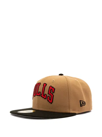 New Era 8-bit Chicago Bulls 59fifty Baseball Cap In Brown