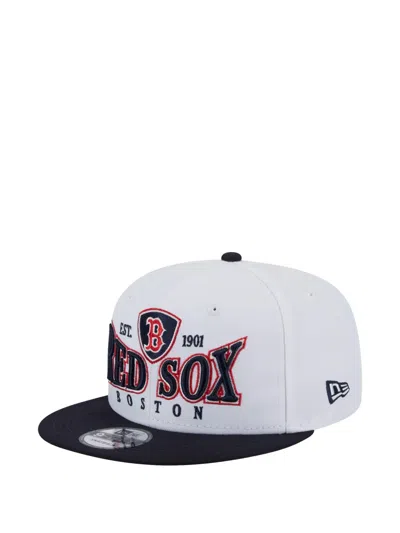 New Era 9fifty Boston Red Sox Snapback Cap Hat In White