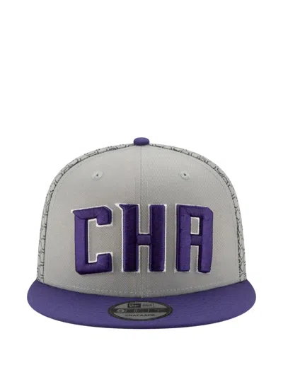 New Era 9fifty Charlotte Hornets Snapback Cap In Gray