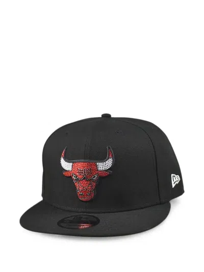 New Era 9fifty Chicago Bulls Rhinestone-detail Baseball Cap In Green
