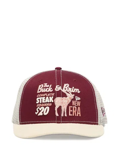 New Era 9fifty Embroidered Panelled-design Trucker Cap In Brown