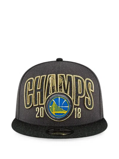 New Era 9fifty Golden State Warriors 2018 Finals Locker Room Cap In Gray